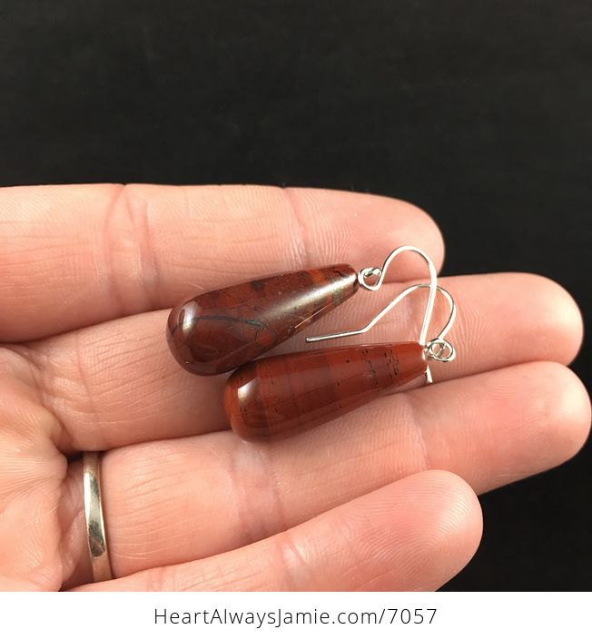 Red Jasper Stone Jewelry Earrings - #JehIf3MFQw4-3