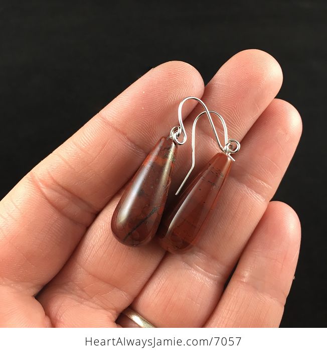 Red Jasper Stone Jewelry Earrings - #JehIf3MFQw4-1