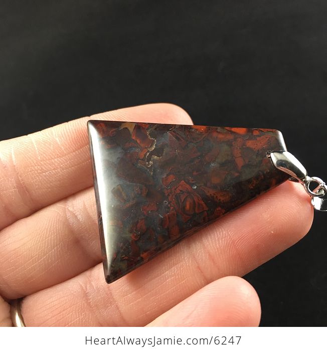 Red Jasper Stone Jewelry Pendant - #TJoes9z2DHM-7