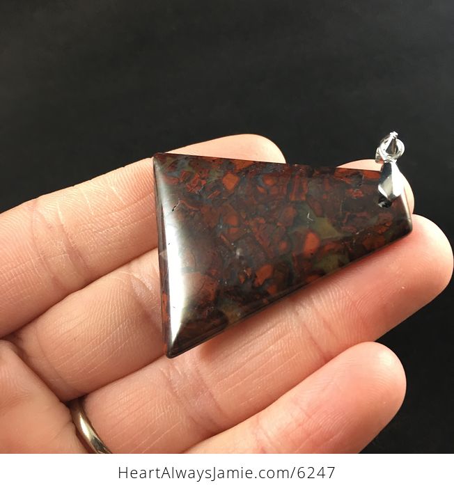 Red Jasper Stone Jewelry Pendant - #TJoes9z2DHM-3