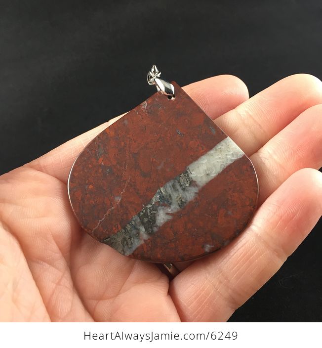 Red Jasper Stone Jewelry Pendant - #YbMvLMHrmrA-6