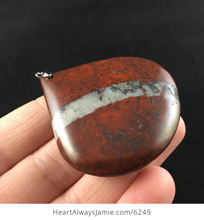 Red Jasper Stone Jewelry Pendant - #YbMvLMHrmrA-4