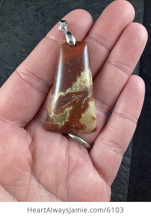 Red Jasper Stone Jewelry Pendant - #ioSLjTkPNU8-2