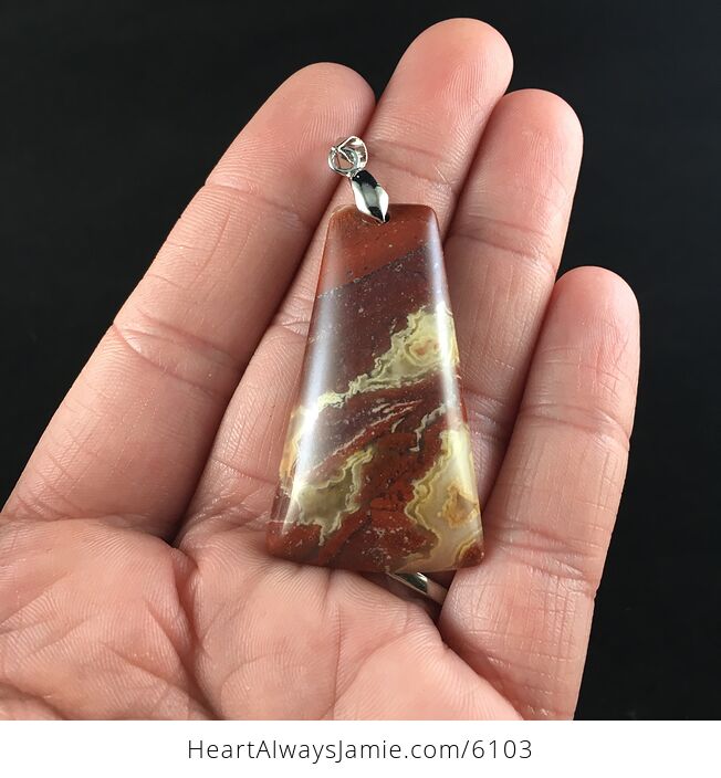Red Jasper Stone Jewelry Pendant - #ioSLjTkPNU8-7