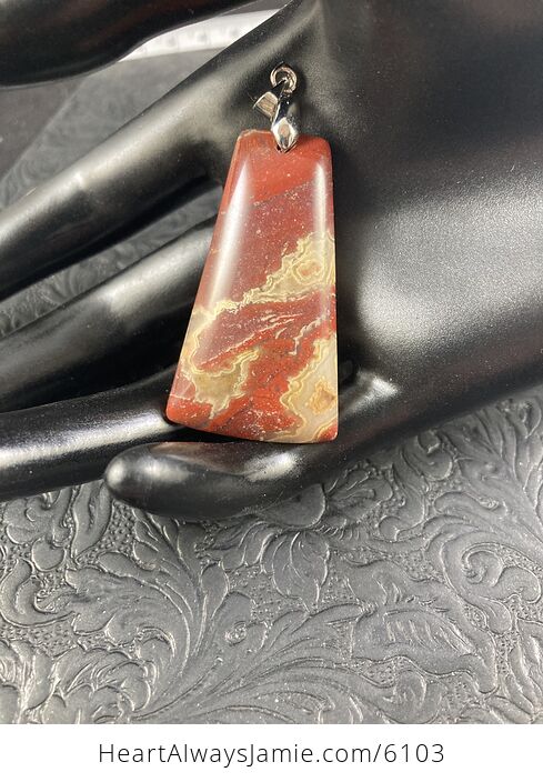 Red Jasper Stone Jewelry Pendant - #ioSLjTkPNU8-1