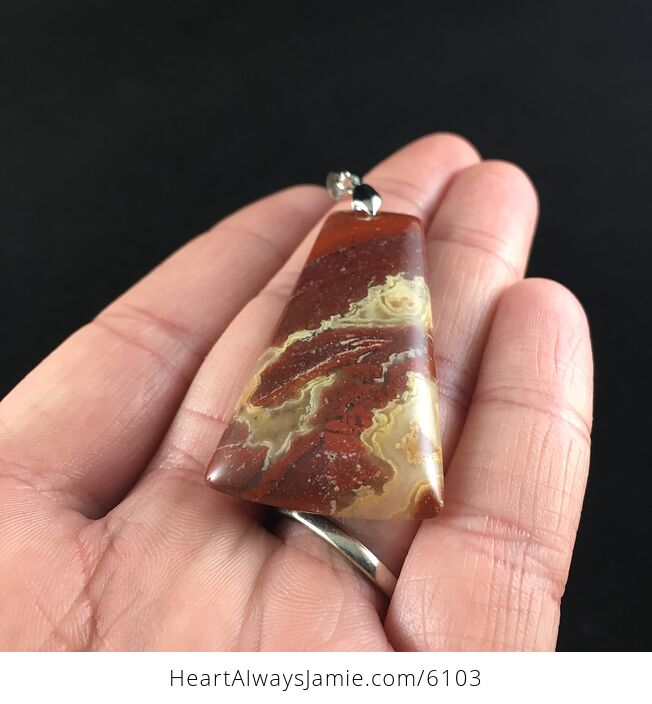 Red Jasper Stone Jewelry Pendant - #ioSLjTkPNU8-8