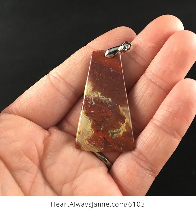 Red Jasper Stone Jewelry Pendant - #ioSLjTkPNU8-12