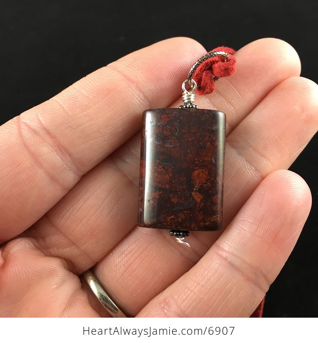 Red Jasper Stone Jewelry Pendant Necklace - #jONKT1jHGoA-1