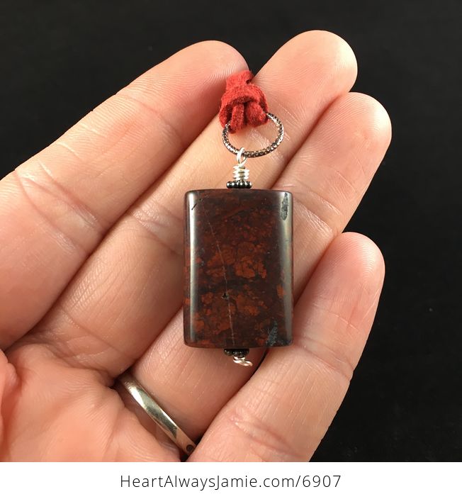 Red Jasper Stone Jewelry Pendant Necklace - #jONKT1jHGoA-2