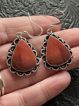 Red Mookaite Crystal Stone Jewelry Earrings #YvjDGXAn3Pg