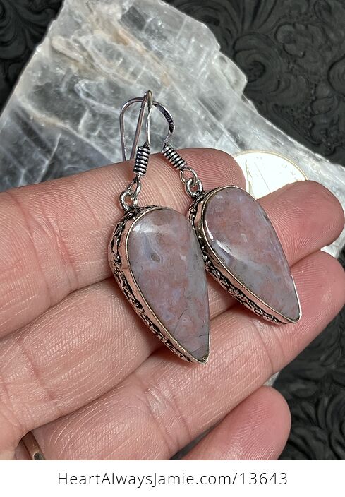 Red Moss Agate Earrings Stone Crystal Jewelry - #xOKEY7n9hfg-2