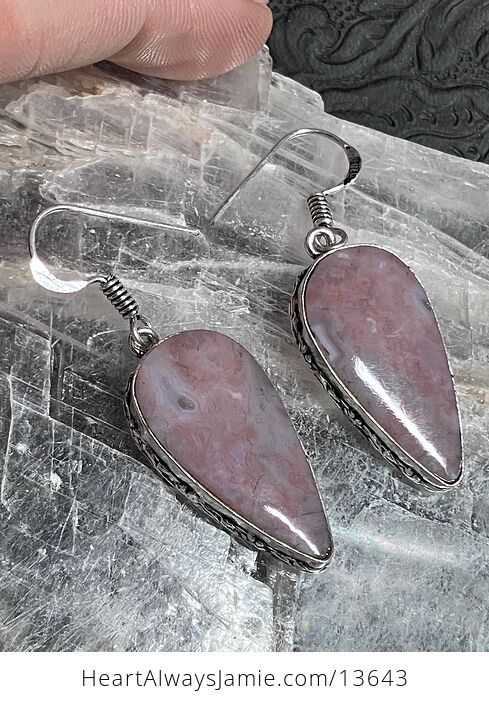 Red Moss Agate Earrings Stone Crystal Jewelry - #xOKEY7n9hfg-6