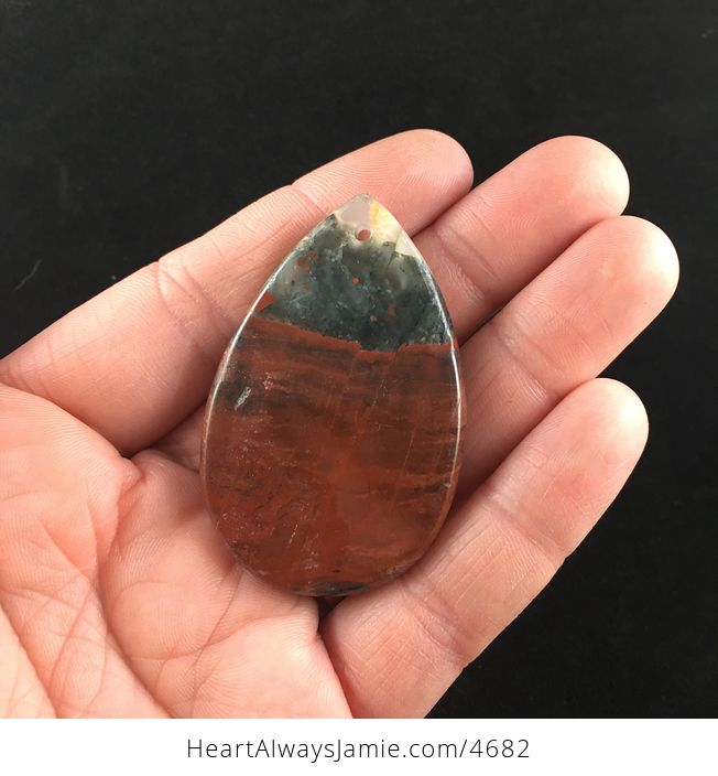Red Natural African Bloodstone Jewelry Pendant - #cJKARLeW4fs-5