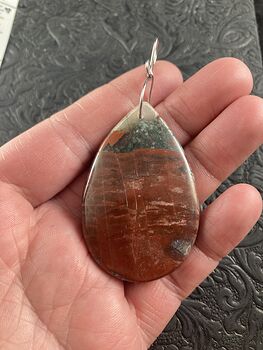 Red Natural African Bloodstone Jewelry Pendant Crystal Ornament #HBDjSl4ydzU