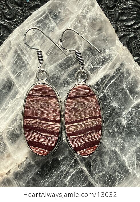 Red Rainbow Jasper Earrings Stone Crystal Jewelry - #enClJBVoX6I-1