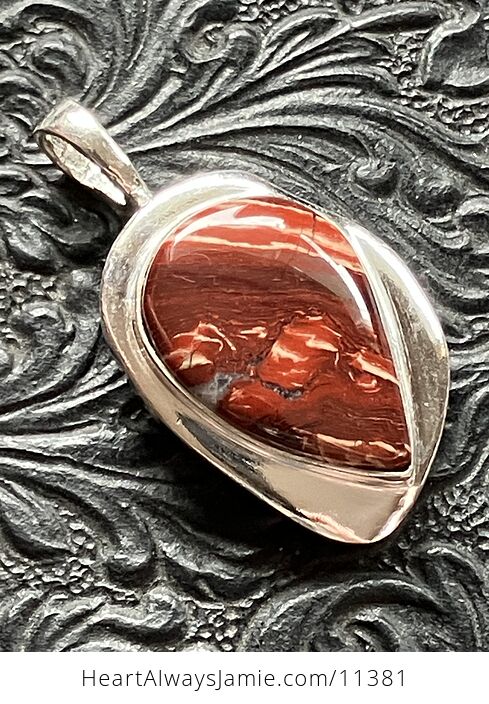 Red Rainbow Jasper Stone Jewelry Crystal Pendant - #jvW2FWnbqG8-4