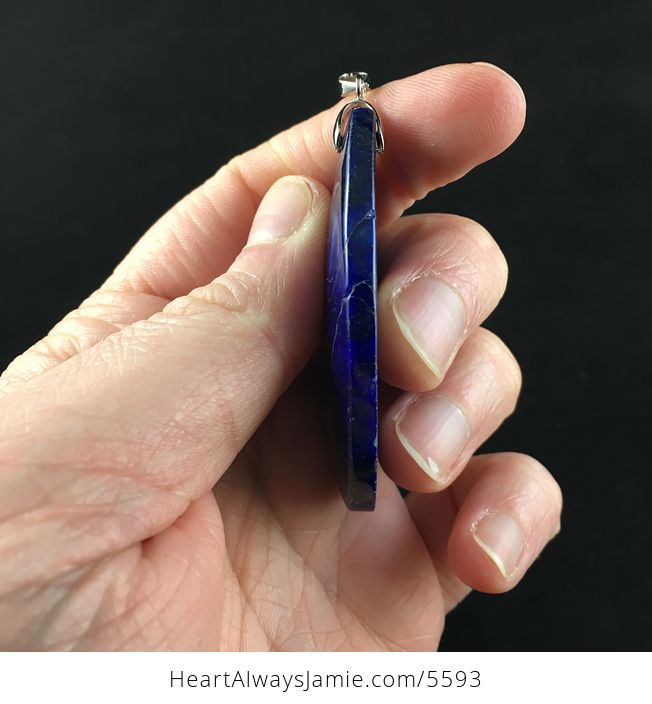 Reserved Blue Lapis Lazuli Stone Pendant Jewelry - #rRVnPijp8m4-5