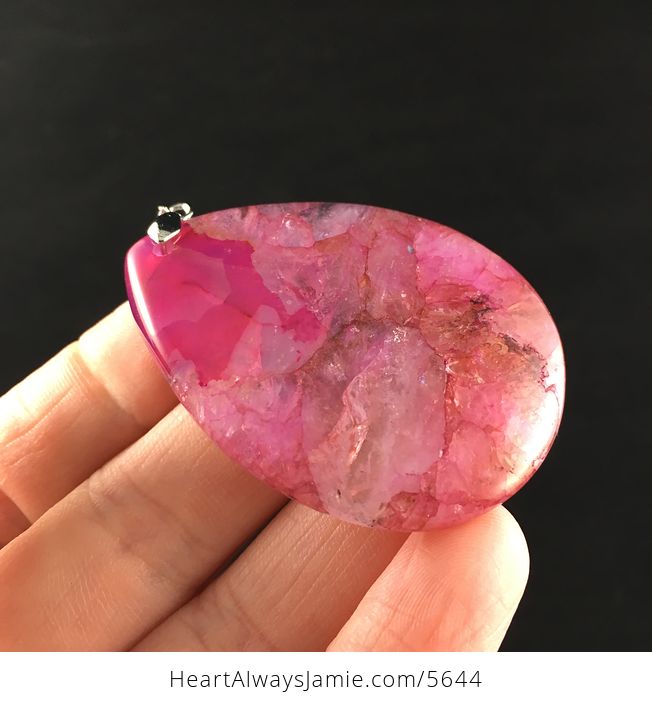 Reserved Pink Drusy Stone Jewelry Pendant - #WfV7Z8hJ6uA-4