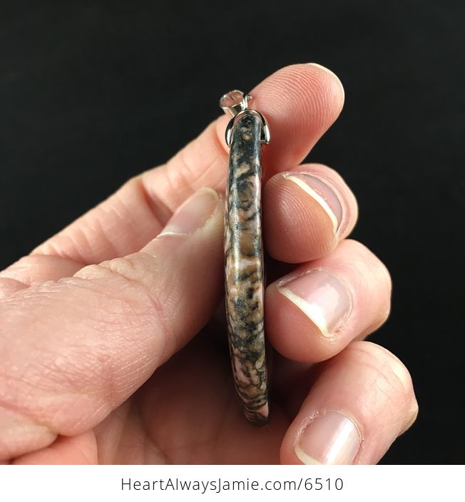 Rhodonite Stone Jewelry Pendant - #d926OMyKcD8-5