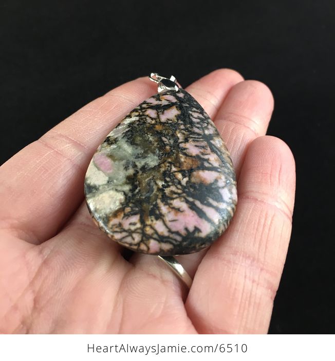 Rhodonite Stone Jewelry Pendant - #d926OMyKcD8-2