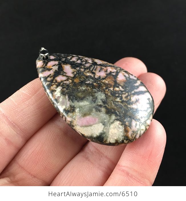 Rhodonite Stone Jewelry Pendant - #d926OMyKcD8-4