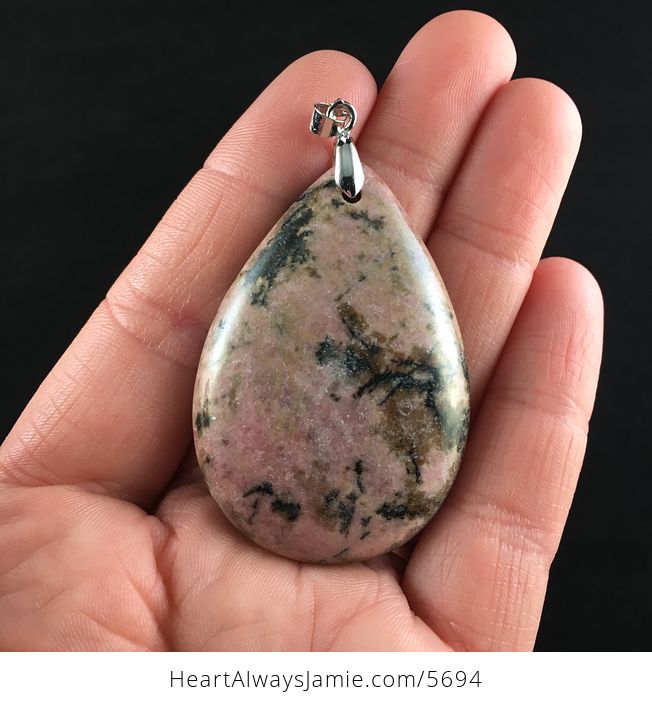Rhodonite Stone Jewelry Pendant - #eFEadjx0Byg-1