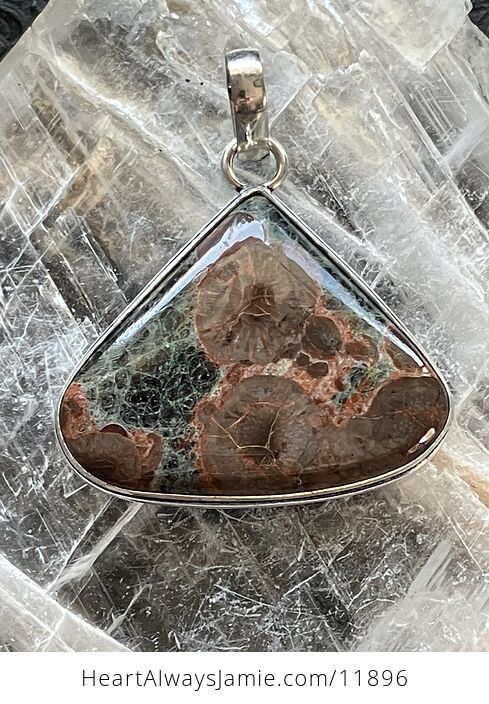Rhyolite Birdseye Jasper Stone Jewelry Crystal Pendant - #scbvjz9Flcg-5