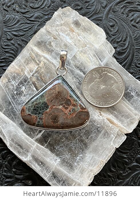 Rhyolite Birdseye Jasper Stone Jewelry Crystal Pendant - #scbvjz9Flcg-6