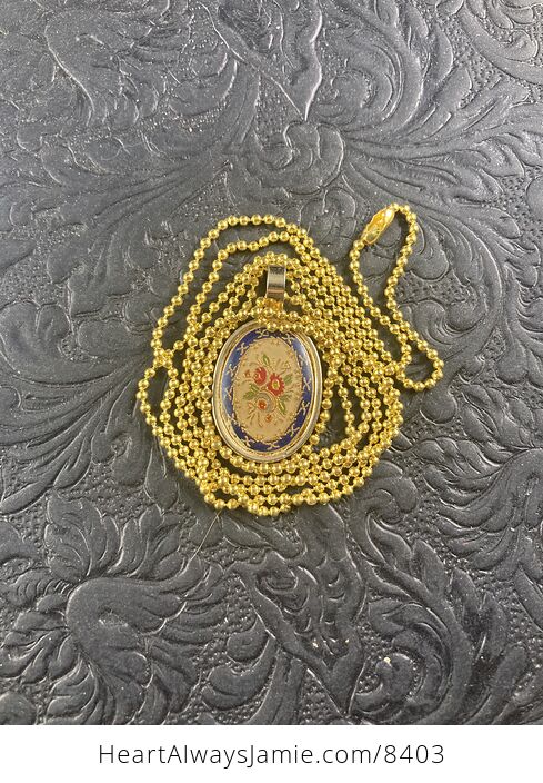 Rose Floral Pendant Jewelry Necklace - #VEjVqr4OCTQ-6