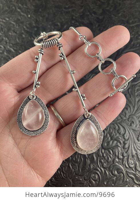 Rose Quartz Crystal Jewelry Necklace - #mgy8tPyWdAI-6