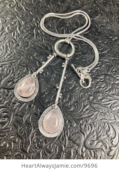 Rose Quartz Crystal Jewelry Necklace - #mgy8tPyWdAI-1