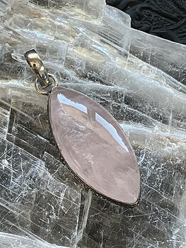 Rose Quartz Crystal Stone Jewelry Pendant #p00xaS821C8