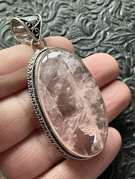 Rose Quartz Crystal Stone Jewelry Pendant #yzy3H4tAsXw
