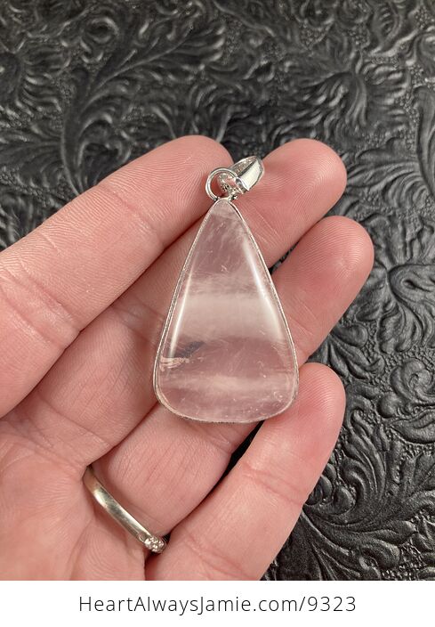 Rose Quartz Crystal Stone Jewelry Pendant - #1IleeP8xhiM-1