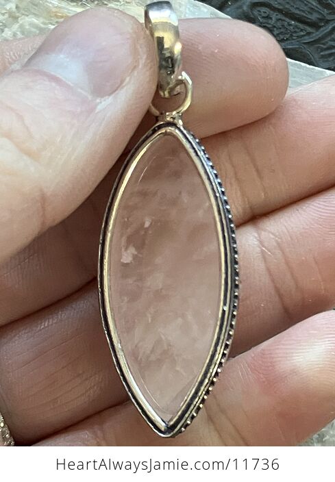 Rose Quartz Crystal Stone Jewelry Pendant - #p00xaS821C8-10
