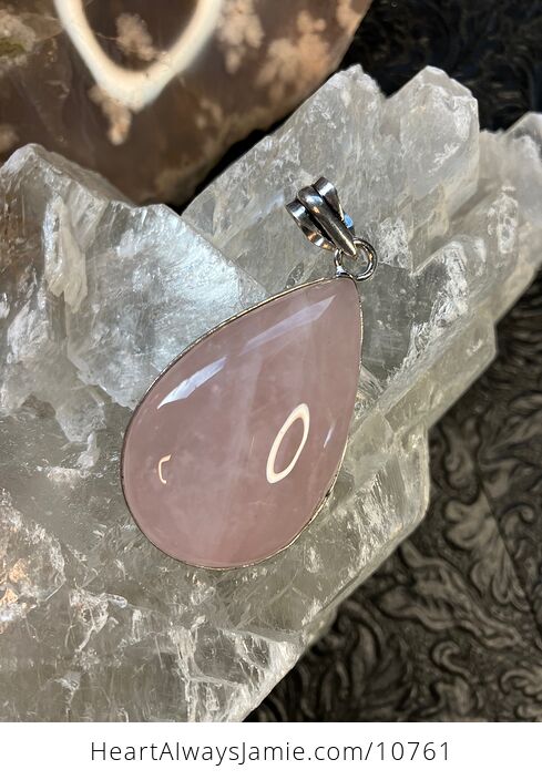 Rose Quartz Crystal Stone Jewelry Pendant - #rHEr8Hr3Eyw-6