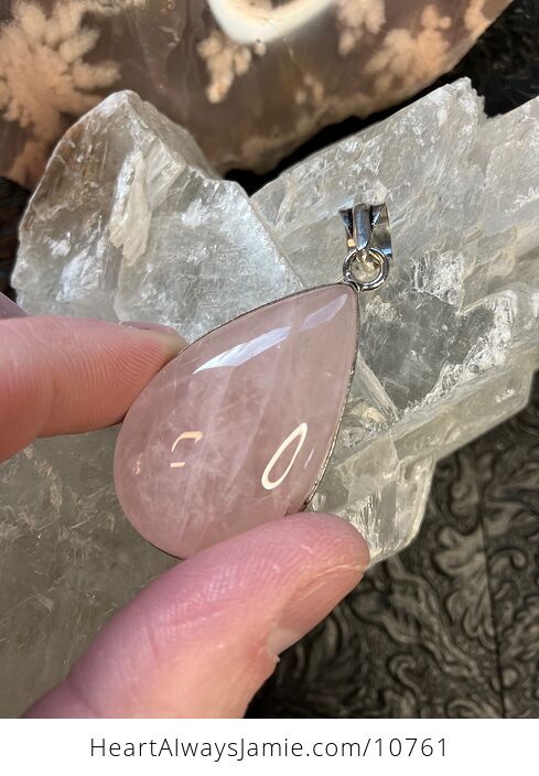 Rose Quartz Crystal Stone Jewelry Pendant - #rHEr8Hr3Eyw-1