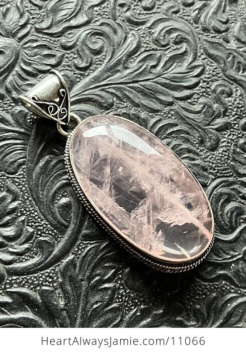 Rose Quartz Crystal Stone Jewelry Pendant - #yzy3H4tAsXw-5