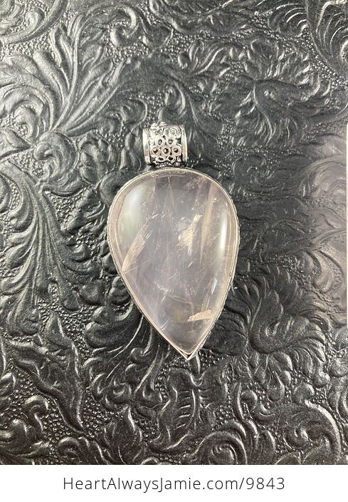Rose Quartz Crystal Stone Jewelry Pendant Bracelet and Tower Gift Set - #JfcK4poIN4s-7