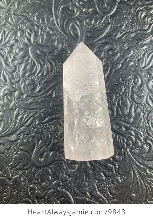 Rose Quartz Crystal Stone Jewelry Pendant Bracelet and Tower Gift Set - #JfcK4poIN4s-8