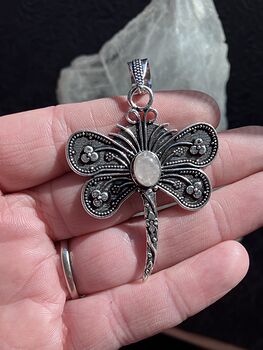 Rose Quartz Dragonfly Stone Jewelry Crystal Pendant #1K6Uohq8XXI