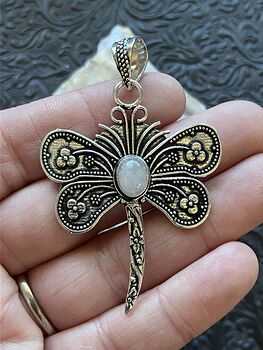 Rose Quartz Dragonfly Stone Jewelry Crystal Pendant #hiCef04QQMo