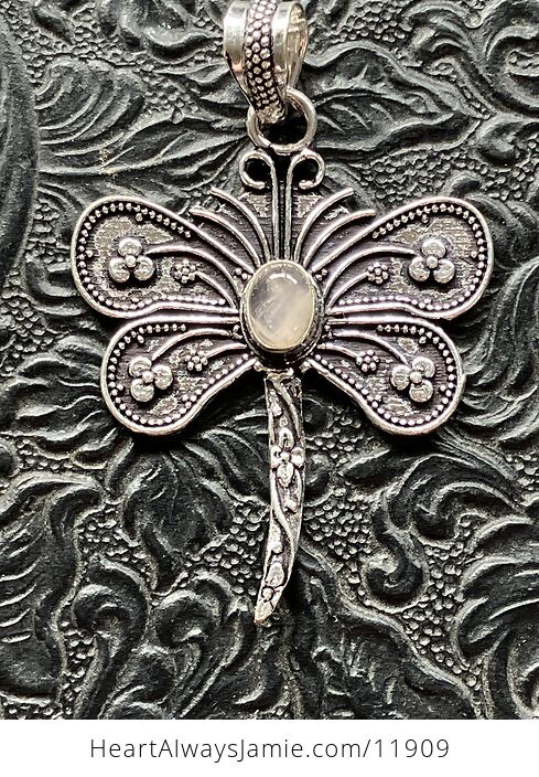 Rose Quartz Dragonfly Stone Jewelry Crystal Pendant - #jqN0G7qMgDc-6