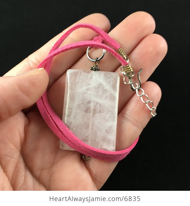 Rose Quartz Jewelry Pendant Necklace - #fjWS7mZLmJg-1