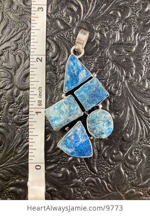 Rough Apatite Crystal Stone Jewelry Pendant - #R5I23jyacoc-6