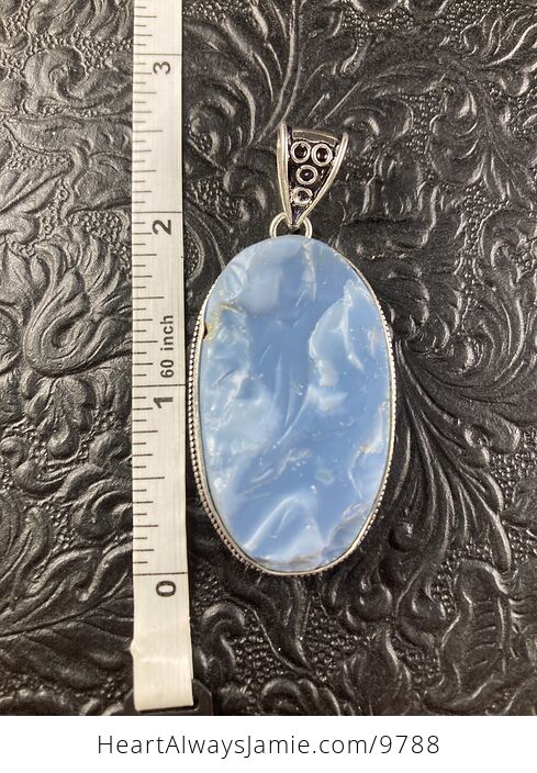 Rough Owyhee Oregon Blue Opal Pendant - #Z4AJY5KUz3M-6