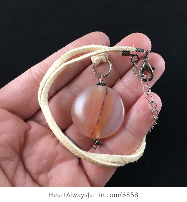 Round Carnelian Stone Jewelry Pendant Necklace - #fkZ2IsljM4w-4