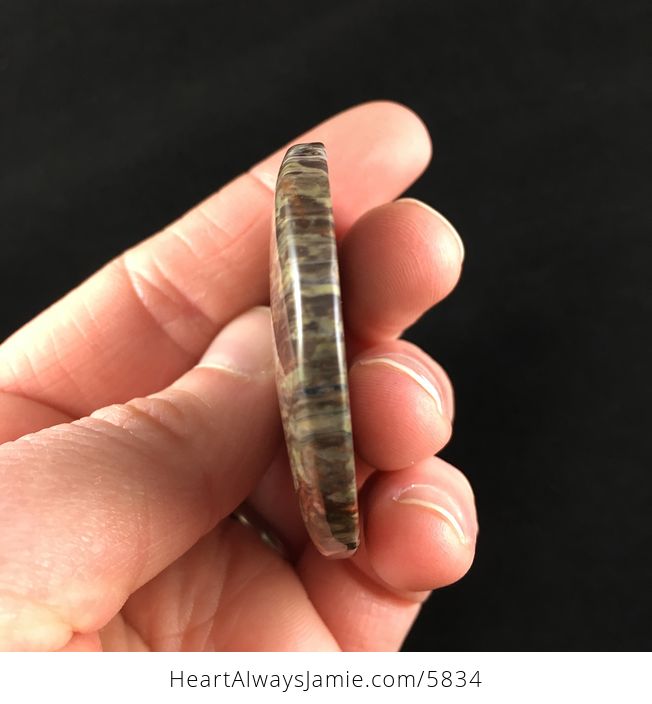 Round Jasper Stone Jewelry Pendant - #Gf82OJCwueg-5