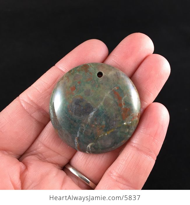 Round Jasper Stone Jewelry Pendant - #ppCAztbHtcQ-1