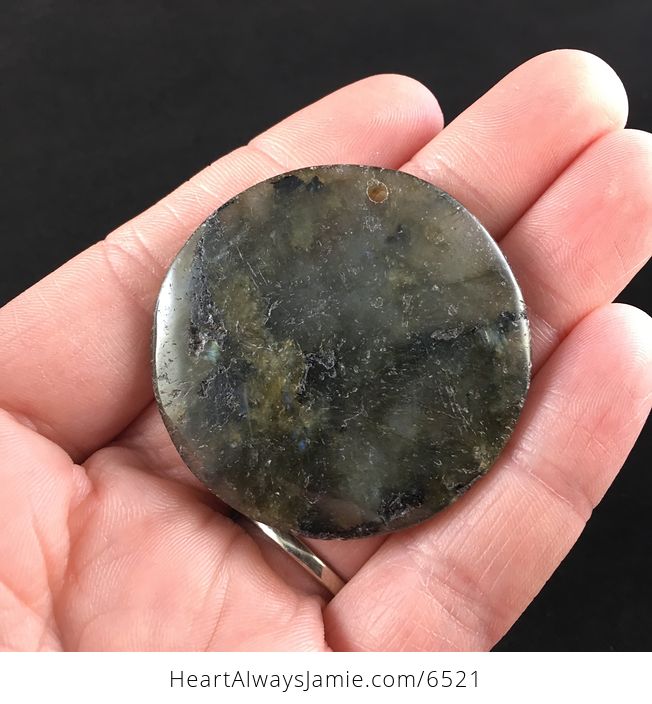 Round Labradorite Stone Jewelry Pendant - #HJQcU2Haijg-1